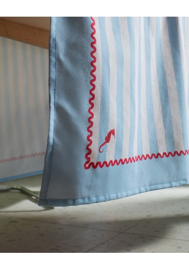 Louve Polycotton Masa Örtüsü - Mavi/beyaz - 150x200 Cm 8684427278017 Çok Renkli