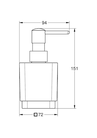 Grohe Selection Cube Sıvı Sabunluk - 40805000