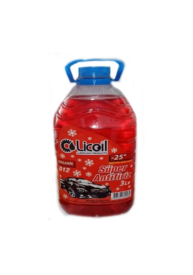 Licoil G12 Kırmızı Antifriz 3 Litre -25 Derece Pet N11.335