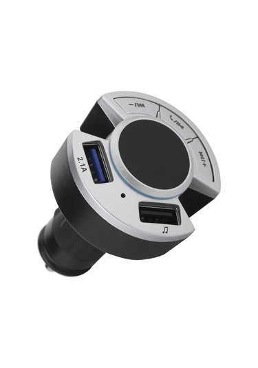 Geeroyoo Araç Bluetooth 5.0 Çalar Fm Transmitter - 128gb Usb/tf Destekli, 2.1a Şarj, Dijital Ekran, Çağrı Bildirimi