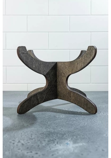 H&t Wood Sıcak Yemekler İçin Ayaklı Servis Tabağı Altında 1 Adet 257576293 Koyu Kahverengi