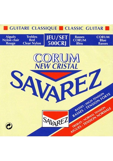 Savarez 500Crj - Corum New Crystal Red Nylons - Klasik Gitar Tel