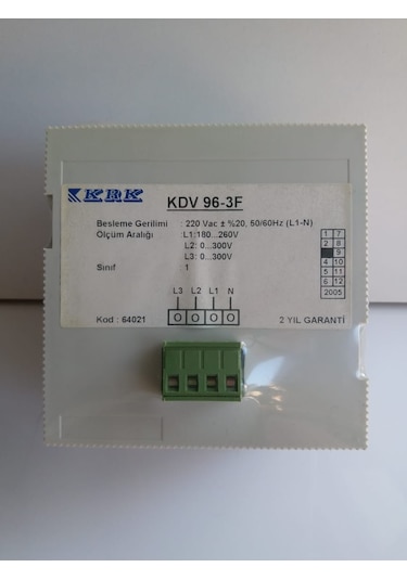 DİJİTAL 96X96 0-500V  VOLTMETRE