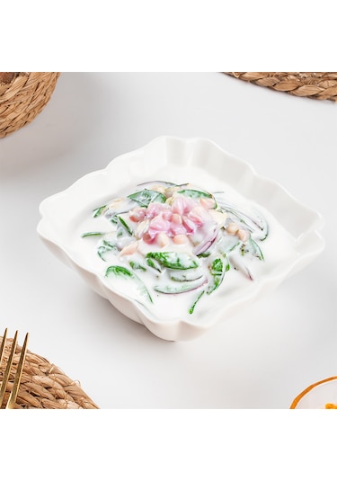 Porsima 1749n Porselen Kase Desenli Derin Salata Kase 15cm