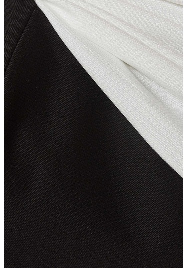 Eegen Studio Off - Shoulder Midi Elbise Zarif Ve Şık Görünüm, A - Line Silahet Siyah