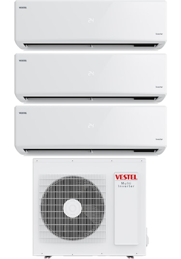 Vestel Flora Doğa 1 Dış + 3 İç Ünite (9+9+12) Duvar Tipi Multi Inverter Plus Klima