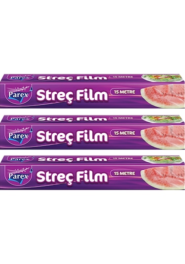 Streç Film 15 Metre X 3'lü Ekonomik Set