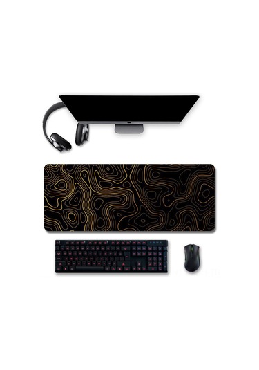 Jeehugo 80x30cm Süper Büyük Oyuncu Mouse Pad - Su Geçirmez, Kaymazsız Taban, Dayanıklı Dikişli Kenarlar - Ofis Ve Oyun İçin Masa Koruyucu Diğer