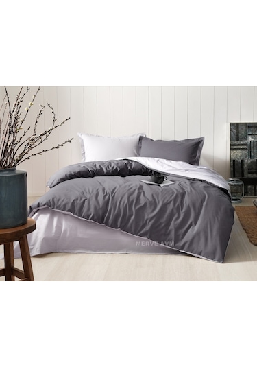 Özdilek Colormix Çift Kişilik Nevresim Takımı Antrasit-Gri