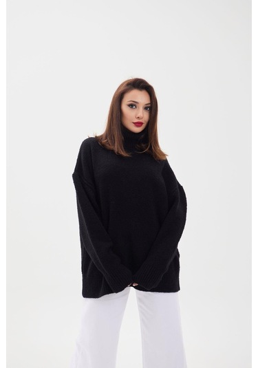 43151 Triko Balıkçı Salaş Kazak-siyah S