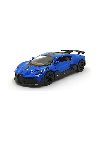 Kinsmart 1:36 Ölçek Metal Bugatti Divo Diecast Çek Bırak Araba Mavi