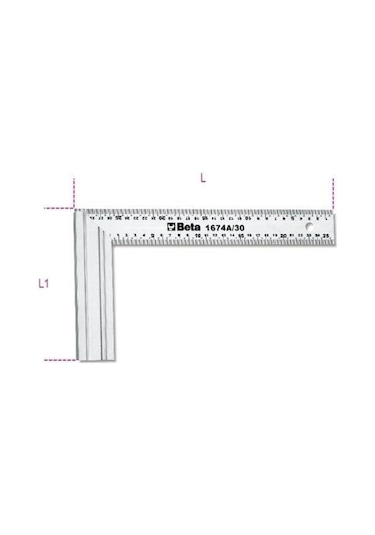 Beta 1674a Marangöz Gönye 400mm
