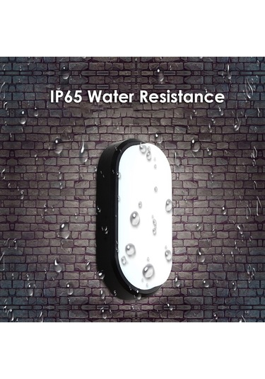 Hangfox Sıfır Radyasyonlu Ip65 Su Geçirmez 15w Led Duvar Lambası - Siyah, Dış Cephe, Otel Koridor, Bahçe İçin Enerji Tasarruflu Aydınlatma Diğer