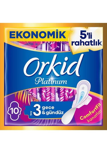 Orkid Platinum Ultra Gece Hijyenik Ped 10'lu