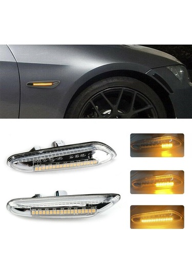 Bmw E46 E90 E91 E92 E60 E87 E82 İçin Dinamik Led Yan İşaretleyici Net Dönüş Sinyali