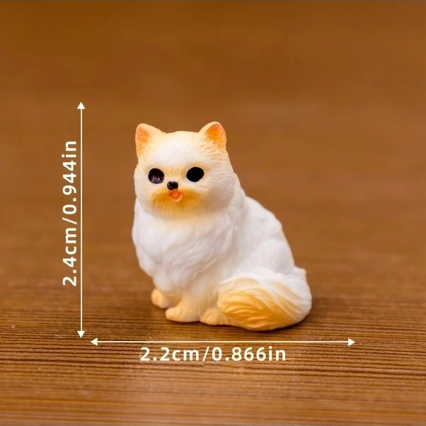 Trendooze Sevimli Yavru Kedi Figür 8 Adet, Masaüstü Bahçe Dekor, Sunshine022