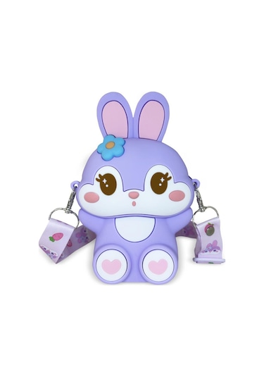 Ogi Mogi Toys Silikon Mor Tavşan Omuz Çantası