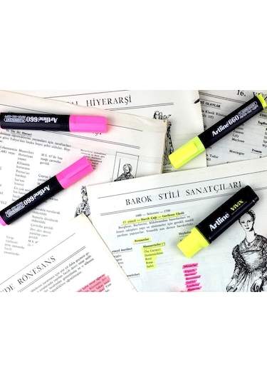 Artline 660 Fosforlu Kalem Sarı