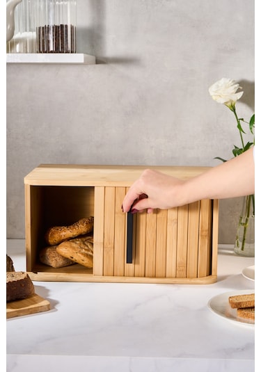 Karaca Pamir Bambu Ekmek Kutusu Kahverengi