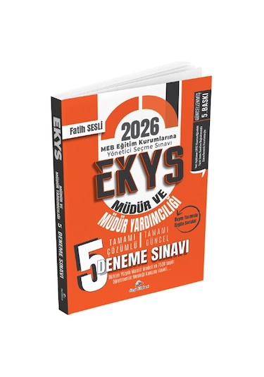 Dizgi Kitap 2026 Meb Ekys Müdür Ve Müdür Yardımcılığı 5 Deneme Çözümlü 5. Baskı