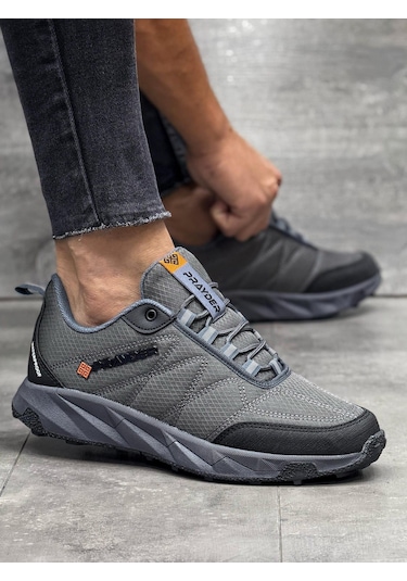 Erkek Su Geçirmez Termo Taban Spor Ayakkabı-füme-433 Fume