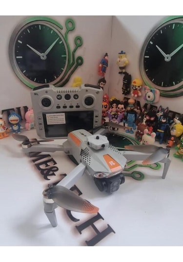 R06 Drone 360 Derece Roll Gprs Li Çift Bataryalı Ekranlı Kumanda Kulaklık Hediyeli