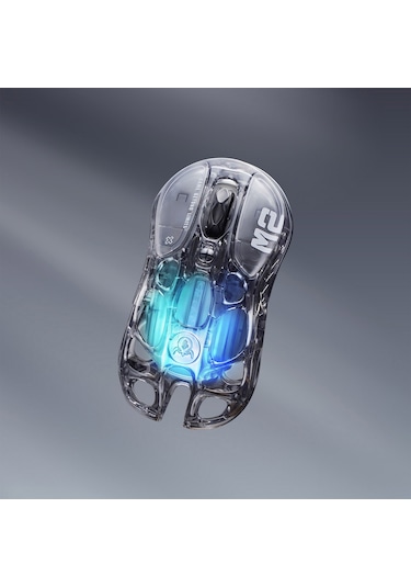 Gravastar Mercury M2 Rgb 26k Dpı Optik Gaming Mouse, Kablosuz, Programlanabilir 5 Tuşlu, Şeffaf Siya Mercury M2
