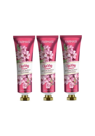 Farmasi Kiraz Çiçeği ve Shea Yağı El Kremi 3 x 30 ML