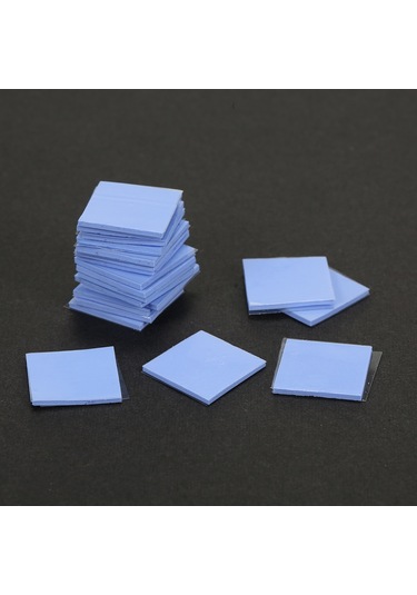 Youmex 20 Adet 15x15x1.0mm Isıiletimli Silika Pad - Cpu, Ekran Kartı, Led İçin Isı Dağıtıcı Yalıtımlı Soğutucu Folyo Diğer