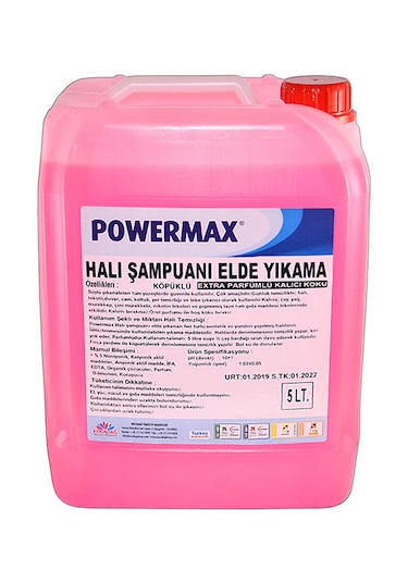 Powermax Halı Şampuanı Elde Yıkama 5 L