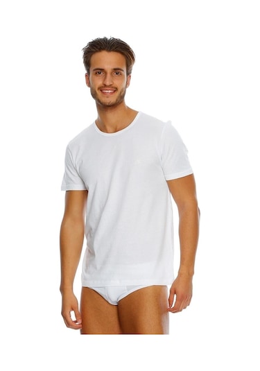 Eros 032 Erkek Pamuk 2'Li O Yaka T-Shirt Es011522