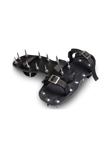 Epoksi Çivili Çim Havalandırma Ayakkabısı 35 Mm Dişli Bilek Ve Topuk Kayışlı Çift