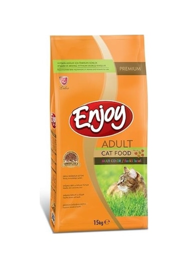 Enjoy Multicolor Renkli Gurme Yetişkin Kedi Maması 15 KG