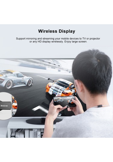 Neevoyu Mirascreen E5m Kablosuz Ekran Paylaşımı Alıcısı - 2.4g Wifi İle 1080p Hd Gösterim, Miracast/airplay/dlna Desteği, Tv/projektör Ve İos/android/windows Uyumlu