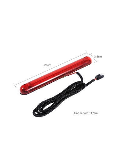 Yaozixa 24 Ledli Kırmızı Yüksek Konum Fren Lambası - Isı Dayanıklı Abs, Parlak Işık, Kolay Kurulum 12v