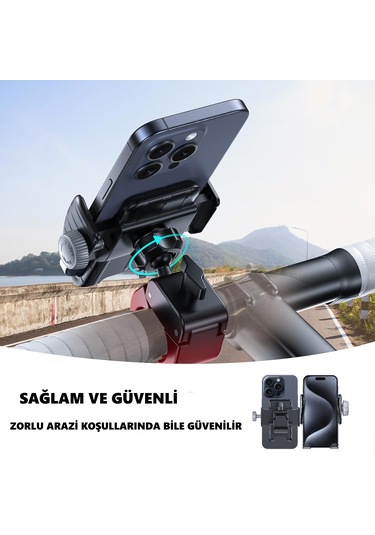 Süspansiyon'lu Titreşim Önleyici Gidon Bağlantılı Motosiklet B... Siyah