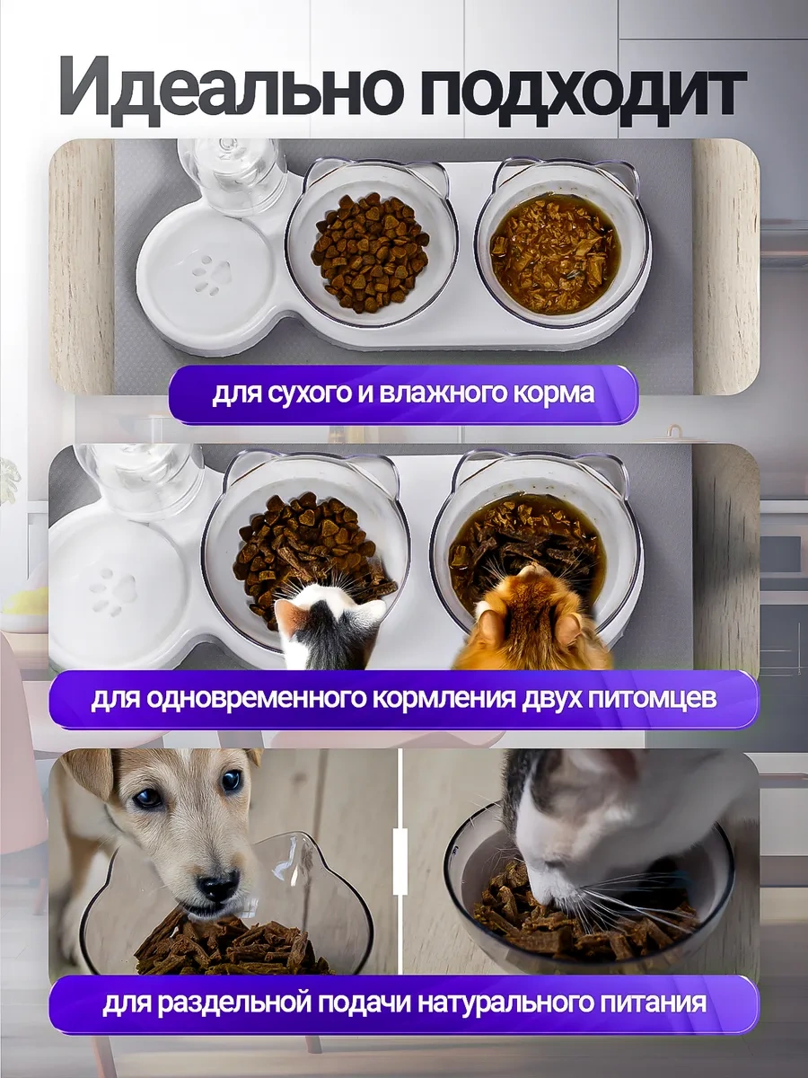 Petfort Otomatik Su Kabı Ve Paspas İle Kedi Ve Köpek Mama Kapları 412279708