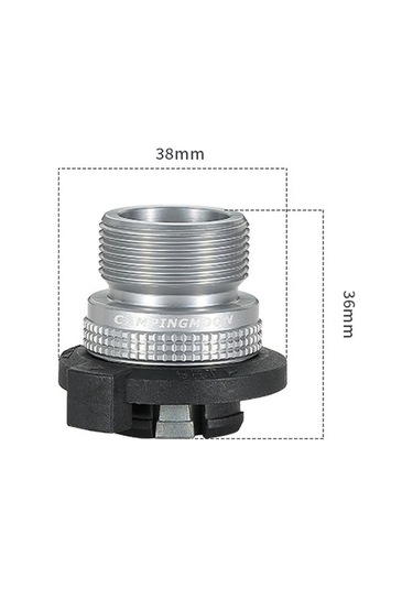 Pazly Propan Gaz Kartuşu Adaptörü Kamp Sobası Kaset Gaz Tankı Bağlantı Parçası Gümüş