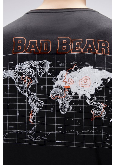 Gerald Siyah Erkek Baskılı Tişört Siyah