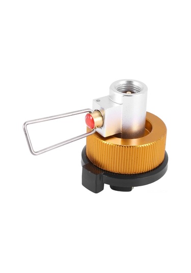 Geeroyoo Kamp Gaz Sobası Dönüştürücü Adaptörü - Dış Mekan Ürünü Çapraz Doldurma Bağlantısı - Düz Gaz Tankı Gümüş