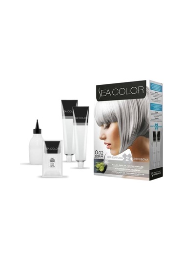 Sea Color 0.02 Saç Boyası Gümüş Gri 2 x 100 ML