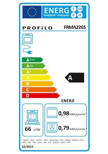 Profilo FRMA226S 66 LT Ankastre Fırın