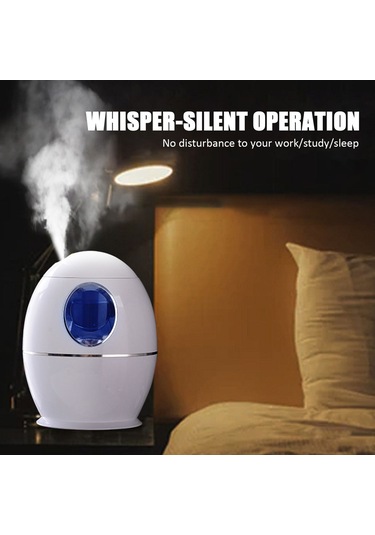 Wezone 800ml Üstten Doldurmalı Sessiz Nemlendirici: Renkli Işık, Ayarlanabilir Püskürtme Modları İle Yatak Odası/ofis İçin Kolay Kullanım