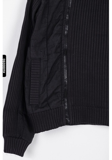 Xo Kids Kız Çocuk Angel Fermuarlı Hırka Ceket Siyah