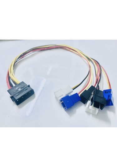 34Cm Ide Molex Pc Diy 4 Pin 4464P Molex To 6 Port Fan 2 Pin Çokla