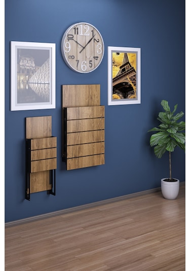 Begonya Duvara Monte Katlanır 1tabureli Pratik Mutfak Masası