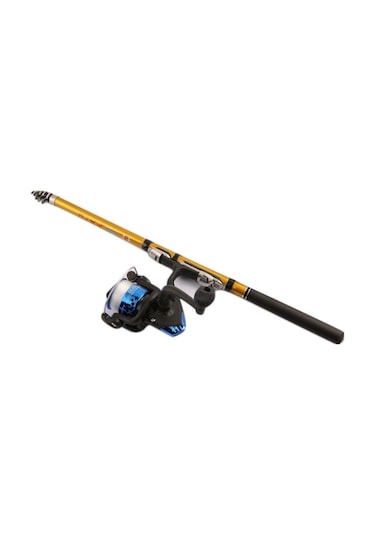 Pazly Deniz Balıkçılığı Karbon Fiber Teleskopik Çubuk, 1.8-3.0m Uzatılabilir, Hafif Olta Seti Ve 2.7m 200 Reel 2.7m 200 Fishing Reel
