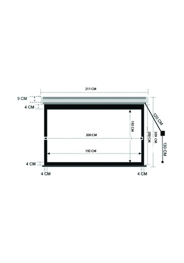 Codegen Ex-24 240X200 Cm Motorlu Elektrikli Uzaktan Kumandalı Pro