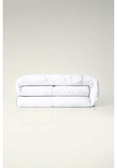 Varol Premium Kaz Tüyü Yorgan %70 Gıdık / %30 Sırt Tek Kişilik 155 215 Cm Beyaz