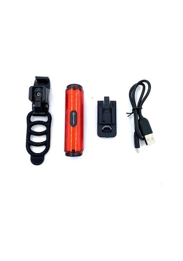 Briviga Ebl-3211 Usb Şarjlı 50Lm Bisiklet Arka Stop Far Siyah